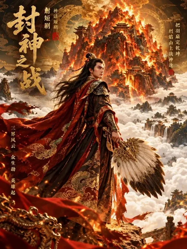 山海有灵短剧封面，玄幻题材，共45集